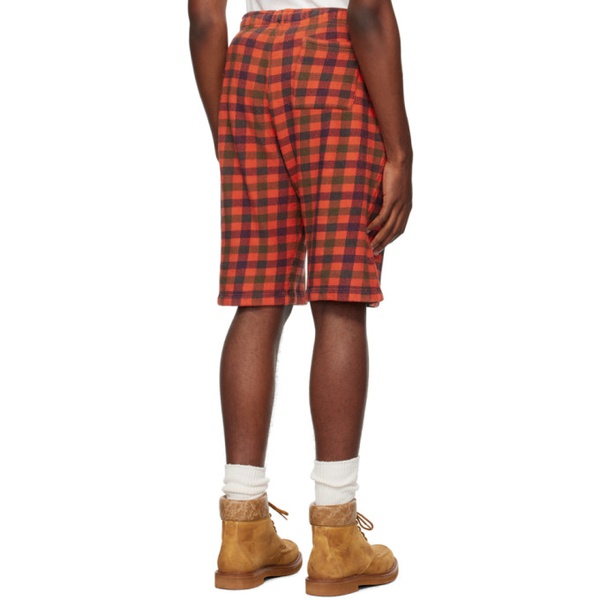  ERL Red Check Shorts 232260M193001