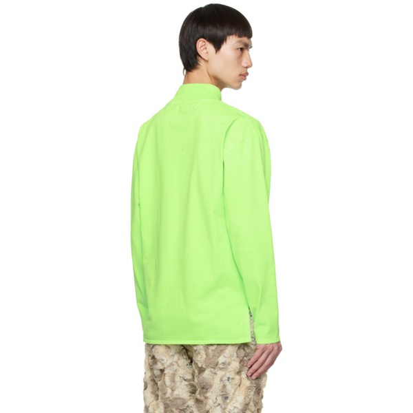  ERL Green Sun Long Sleeve T-Shirt 231260M213040