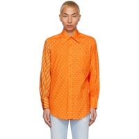 ERL Orange Polka Dot Shirt 222260M192079