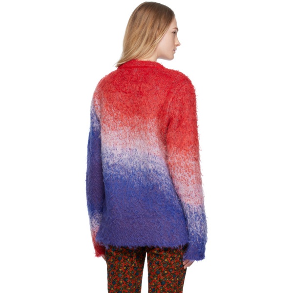  ERL Blue & Red Gradient Sweater 232260F096000