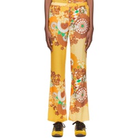 ERL Yellow Viscose Lounge Pants 221260F087003