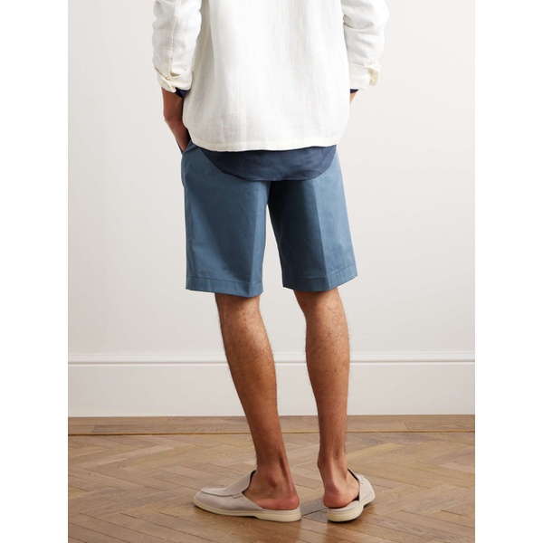  에트로 ETRO Straight-Leg Cotton-Blend Twill Bermuda Shorts 1647597323046310