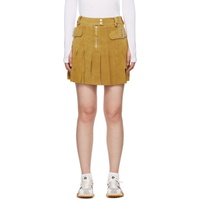 이티스 EYTYS Tan Allegra Leather Miniskirt 241640F090006