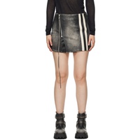이티스 EYTYS SSENSE Exclusive Black Rogue Stripe Leather Miniskirt 241640F090005
