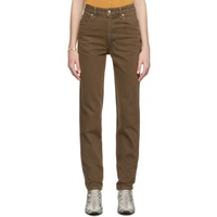 에크하우스 라타 Eckhaus Latta Brown & Silver El Jean Jeans 231830F069002