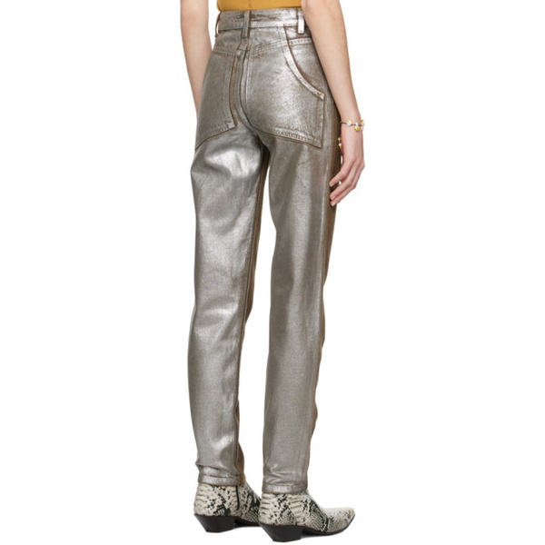  에크하우스 라타 Eckhaus Latta Brown & Silver El Jean Jeans 231830F069002