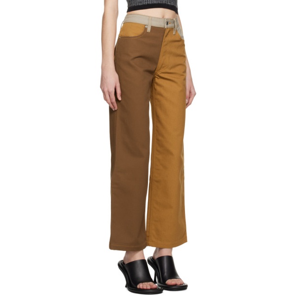  에크하우스 라타 Eckhaus Latta SSENSE Exclusive Orange & Brown Jeans 231830F069007