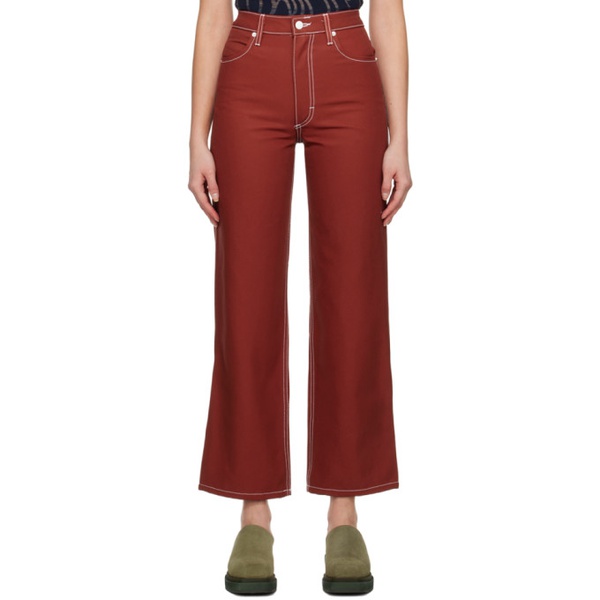  에크하우스 라타 Eckhaus Latta SSENSE Exclusive Red Jeans 231830F069008