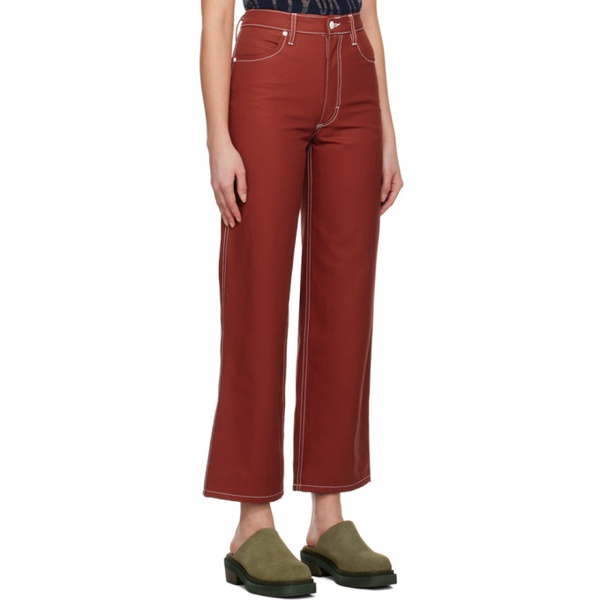  에크하우스 라타 Eckhaus Latta SSENSE Exclusive Red Jeans 231830F069008