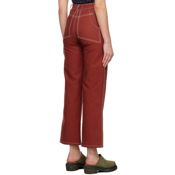  에크하우스 라타 Eckhaus Latta SSENSE Exclusive Red Jeans 231830F069008