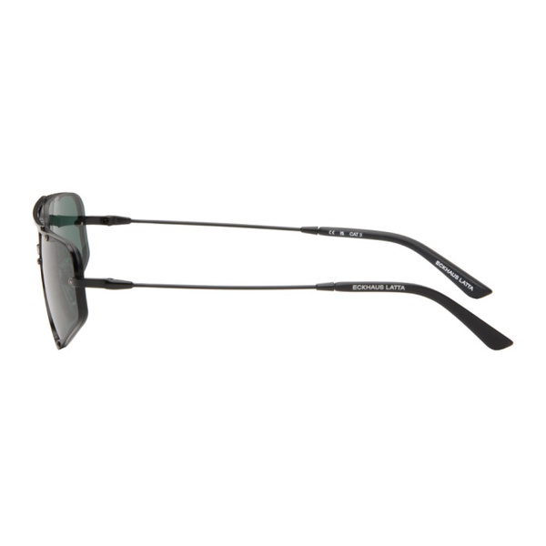  에크하우스 라타 Eckhaus Latta SSENSE Exclusive Black The Speed Sunglasses 241830M134001
