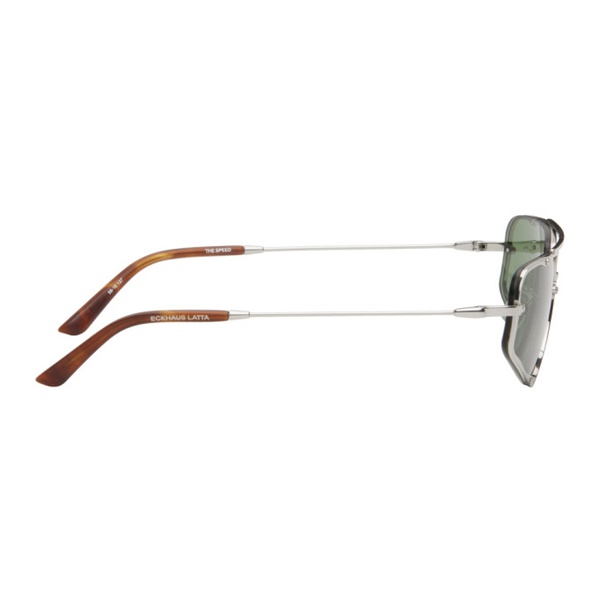  에크하우스 라타 Eckhaus Latta SSENSE Exclusive Silver The Speed Sunglasses 241830M134002