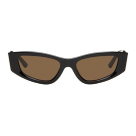에크하우스 라타 Eckhaus Latta SSENSE Exclusive Black The Tilt Sunglasses 241830M134006