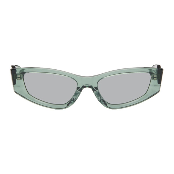  에크하우스 라타 Eckhaus Latta SSENSE Exclusive Green The Tilt Sunglasses 241830F005003