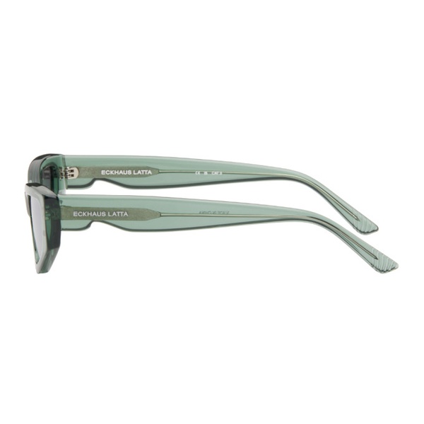 에크하우스 라타 Eckhaus Latta SSENSE Exclusive Green The Tilt Sunglasses 241830F005003