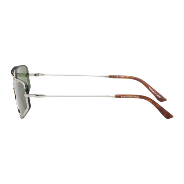  에크하우스 라타 Eckhaus Latta SSENSE Exclusive Silver The Speed Sunglasses 241830F005004