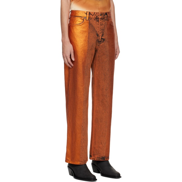  에크하우스 라타 Eckhaus Latta Orange Wide Leg Jeans 241830M186004