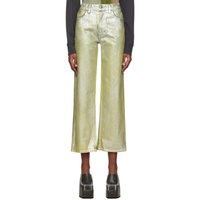 에크하우스 라타 Eckhaus Latta Silver & Yellow Wide-Leg Jeans 241830F069004