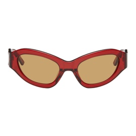 에크하우스 라타 Eckhaus Latta SSENSE Exclusive Red The Bug Sunglasses 242830M134002