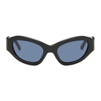 에크하우스 라타 Eckhaus Latta SSENSE Exclusive Black The Bug Sunglasses 242830F005005