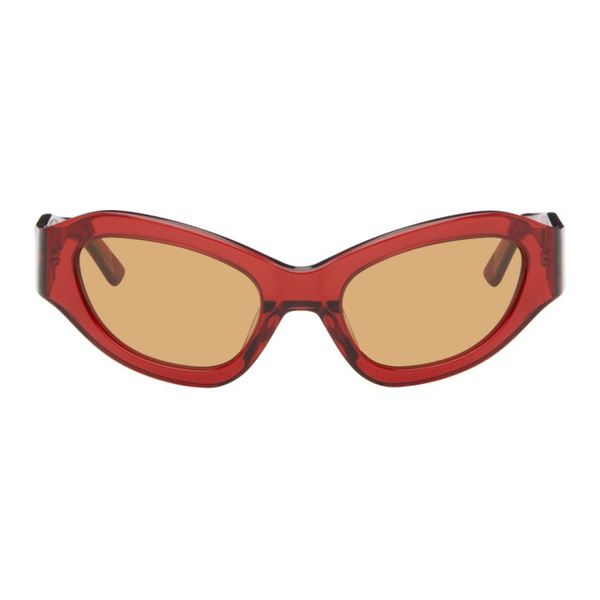  에크하우스 라타 Eckhaus Latta SSENSE Exclusive Red The Bug Sunglasses 242830F005003