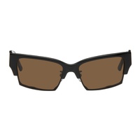 에크하우스 라타 Eckhaus Latta SSENSE Exclusive Black The Club Sunglasses 242830F005000