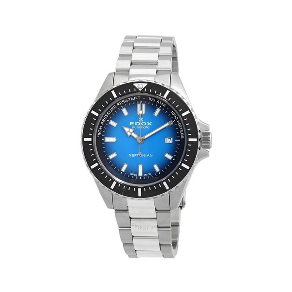  Edox Skydiver Automatic Blue Dial Mens Watch 80120 3NM BUIDN