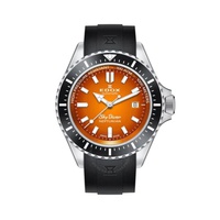 Edox Skydiver Neptunian Automatic Orange Dial Mens Watch 80120 3NCA ODN