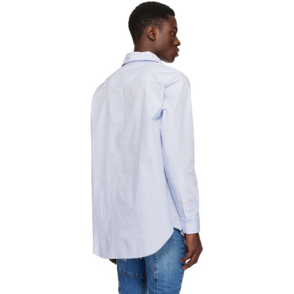  Edward Cuming Blue Cutout Shirt 241470M192010