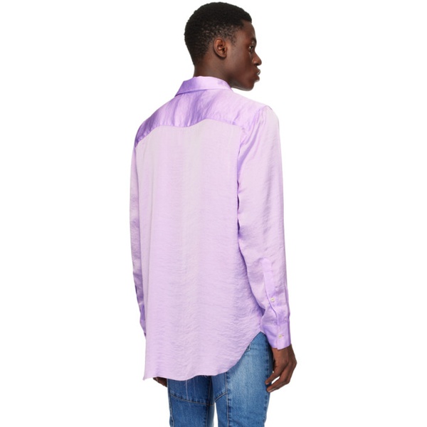  Edward Cuming Purple Cutout Shirt 241470M192012
