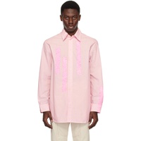 Edward Cuming Pink Striped Shirt 241470M192014