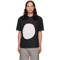 Edward Cuming SSENSE Exclusive Black & White Circle Window T-Shirt 222470M213004