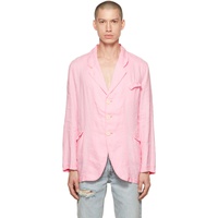 Edward Cuming Pink Linen Blazer 221470M195000