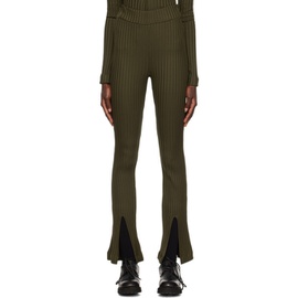 Elleme Khaki Vented Trousers 222790F086001