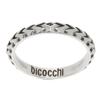 엠마누엘레 비꼬끼 Emanuele Bicocchi Silver Arrow Band Ring 241883M147001