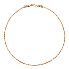 엠마누엘레 비꼬끼 Emanuele Bicocchi Gold Essential Rope Chain Necklace 241883M145021
