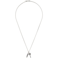 엠마누엘레 비꼬끼 Emanuele Bicocchi SSENSE Exclusive Silver Key & Bullet Necklace 241883M145069