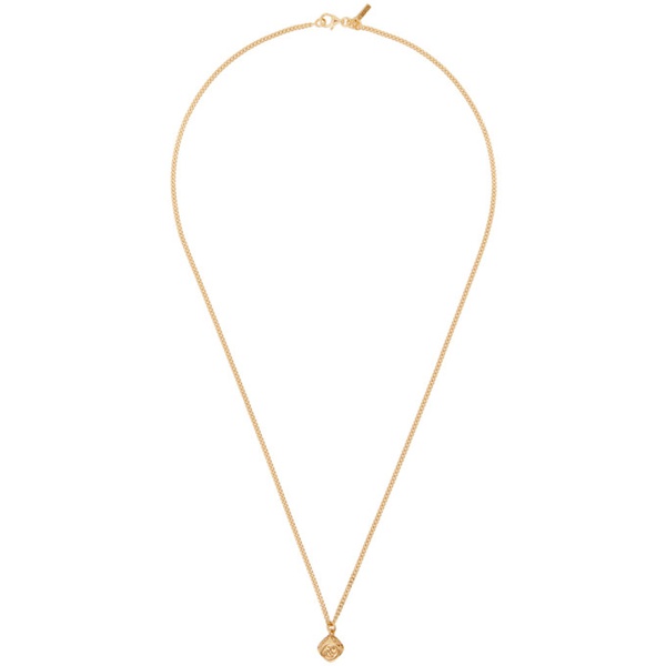  엠마누엘레 비꼬끼 Emanuele Bicocchi Gold Arabesque Dice Necklace 241883M145031