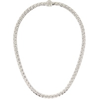 엠마누엘레 비꼬끼 Emanuele Bicocchi SSENSE Exclusive Silver Herringbone Chain Necklace 241883M145009