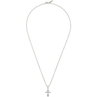 엠마누엘레 비꼬끼 Emanuele Bicocchi SSENSE Exclusive Silver Cross Necklace 241883M145005