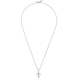 엠마누엘레 비꼬끼 Emanuele Bicocchi SSENSE Exclusive Silver Cross Necklace 241883M145005