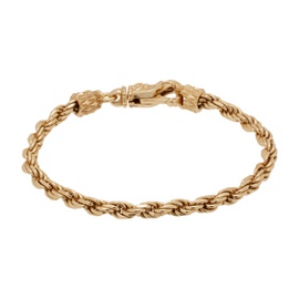 엠마누엘레 비꼬끼 Emanuele Bicocchi Gold Rope Chain Bracelet 241883M142022