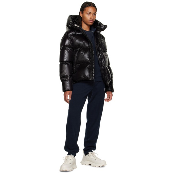  Emporio Armani Black Quilted Down Jacket 232951M178000