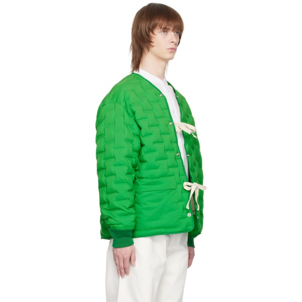  Emporio Armani Green Quilted Down Jacket 231951M180013