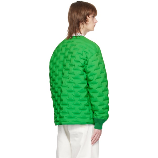  Emporio Armani Green Quilted Down Jacket 231951M180013