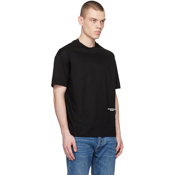  Emporio Armani Black Printed T-Shirt 231951M213004