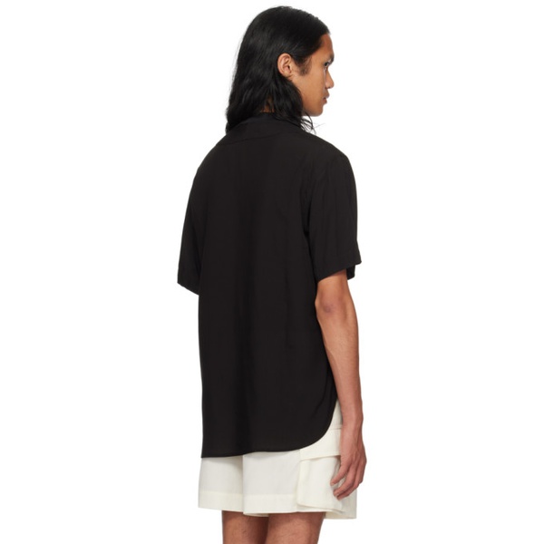  Emporio Armani Black V-Neck Shirt 232951M192008