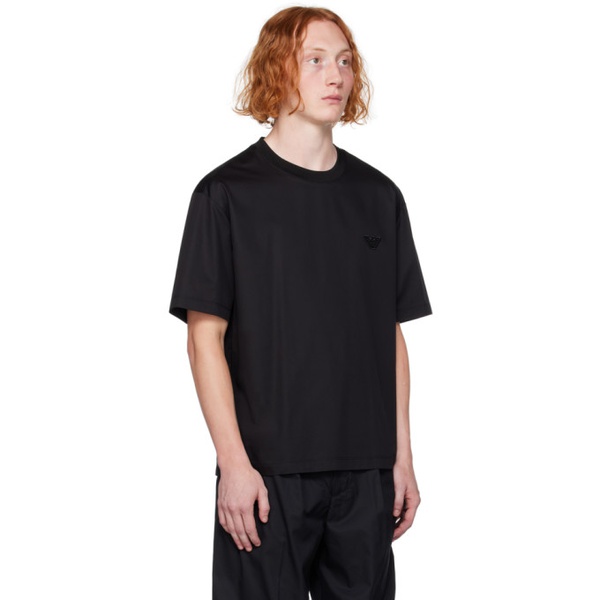  Emporio Armani Black Patch T-Shirt 232951M192012