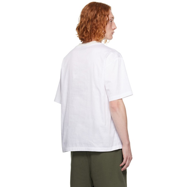  Emporio Armani White Embroidered T-Shirt 232951M192010