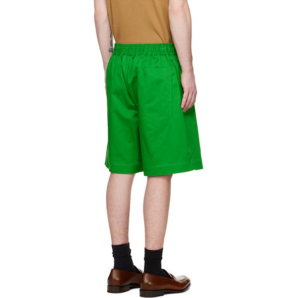  Emporio Armani Green Oversized Shorts 231951M193004